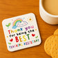 Best Teaching Assistant Gift From Student Teacher Coaster