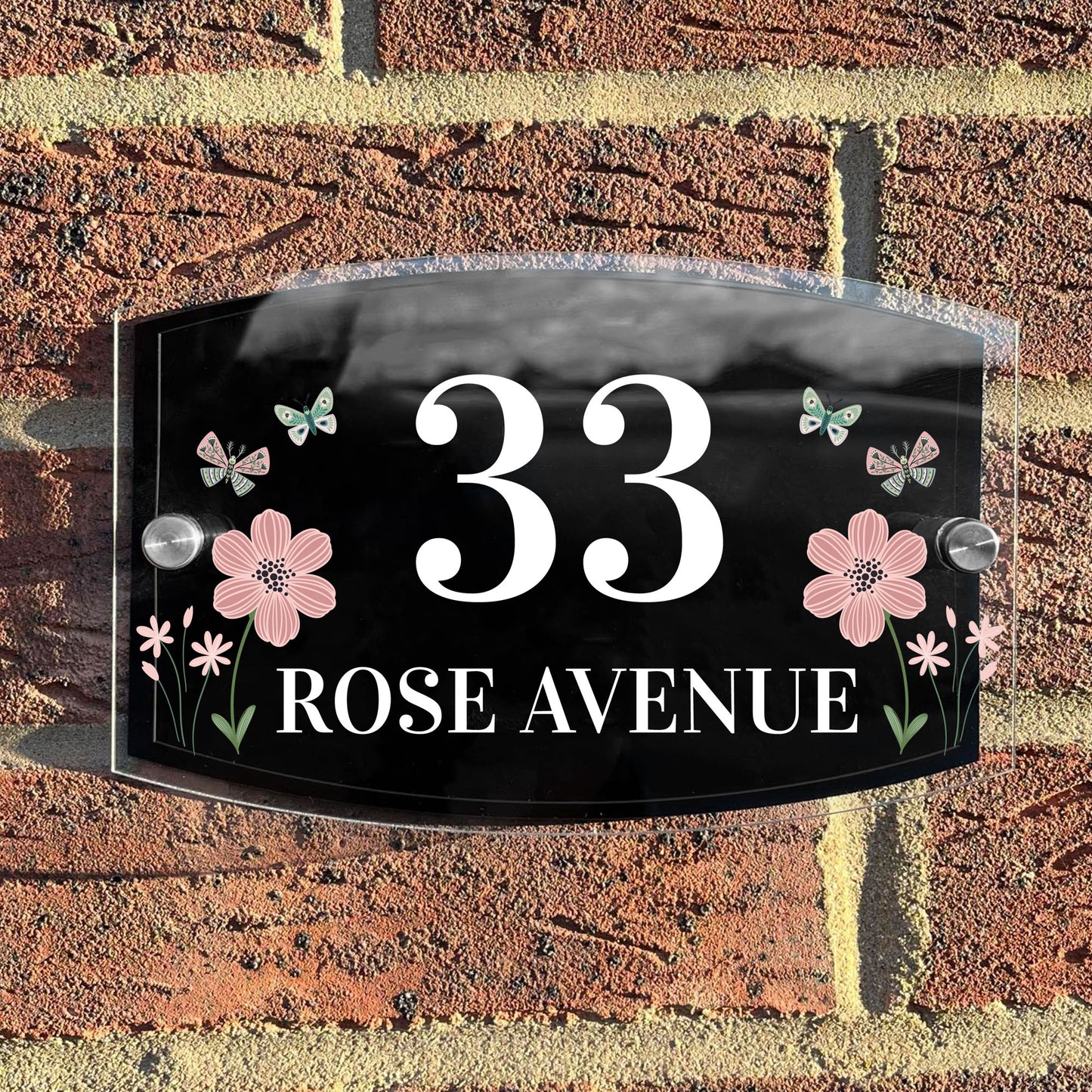 Personalised House Sign Home Address Plaque House Number Sign