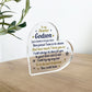 Handmade Godson Gift Acrylic Plaque Godson Birthday Gift