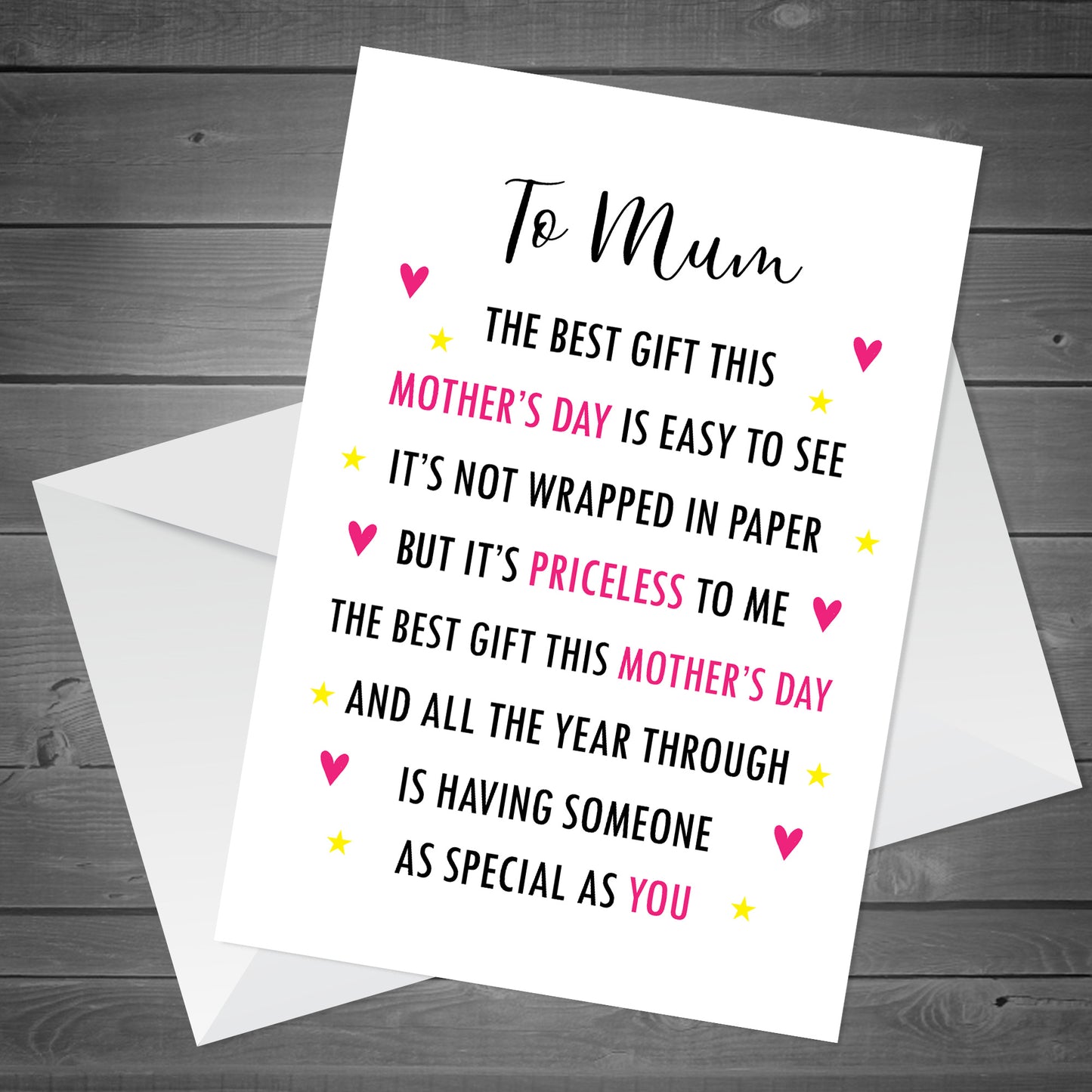 Mothers Day Card For Mum Cards For Her Mothers Day Card