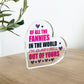 Funny Gift For Mum For Christmas Birthday Acrylic Heart Plaque