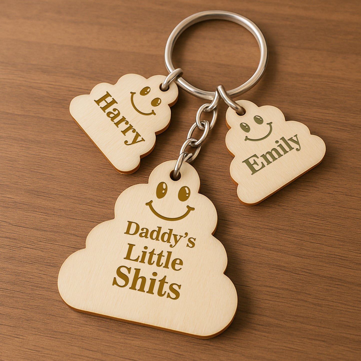Personalised Fathers Day Gifts For Him Funny Engraved Keyring