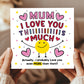 Card For Best Mum I Love You This Much Mum Birthday Card
