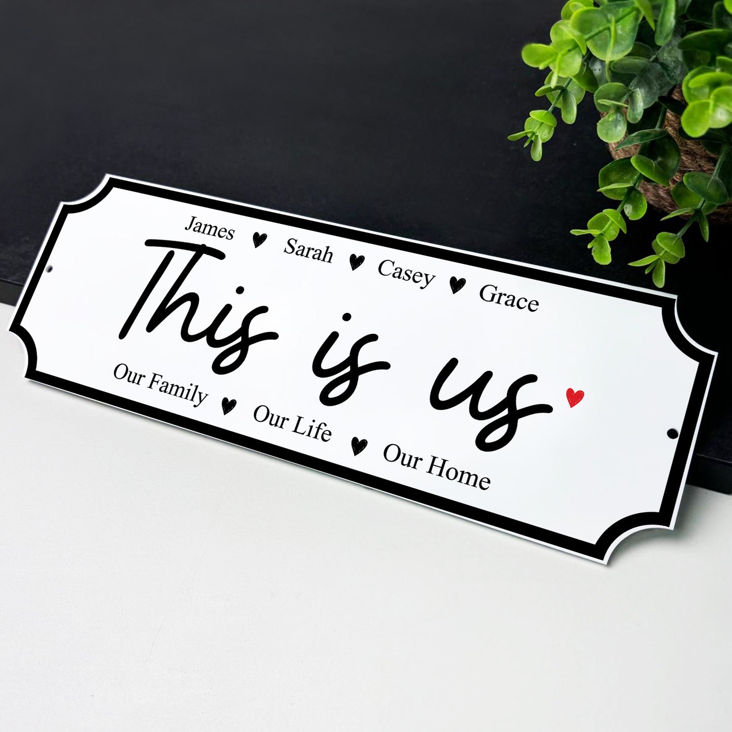 Personalised Family Sign THIS IS US Personalised Street Sign