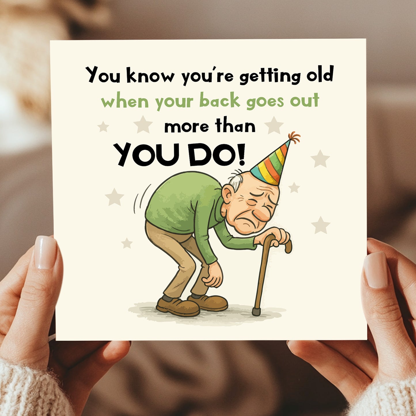 Funny Joke Dad Grandad Birthday Card With Envelope Included