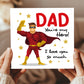 Dad Superhero Card For Father's Day Birthday Novelty Card