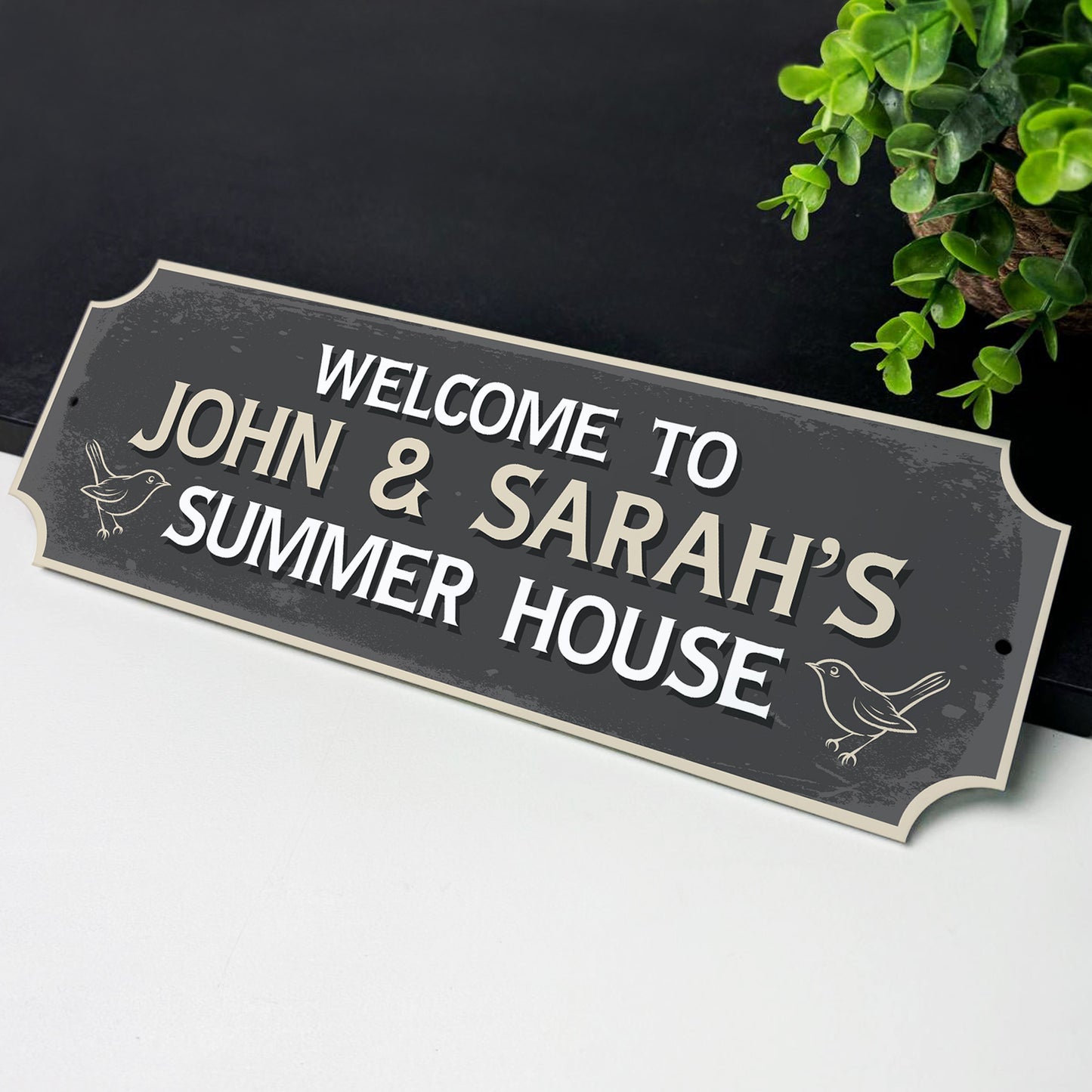 Personalised Summer House Sign Outdoor Wall 30x10cm Garden