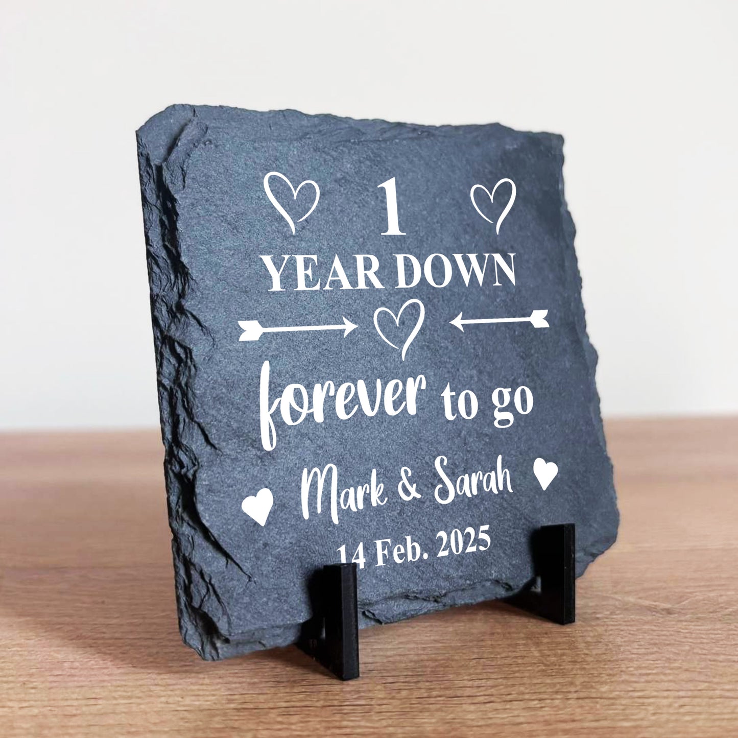 1st Anniversary Gift For Husband Wife PERSONALISED 1 Year Down