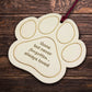 Dog Cat Pet Memorial Bauble Engaved Wooden Bauble Christmas Tree