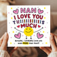 Card For Best Nan I Love You This Much Nan Birthday Card