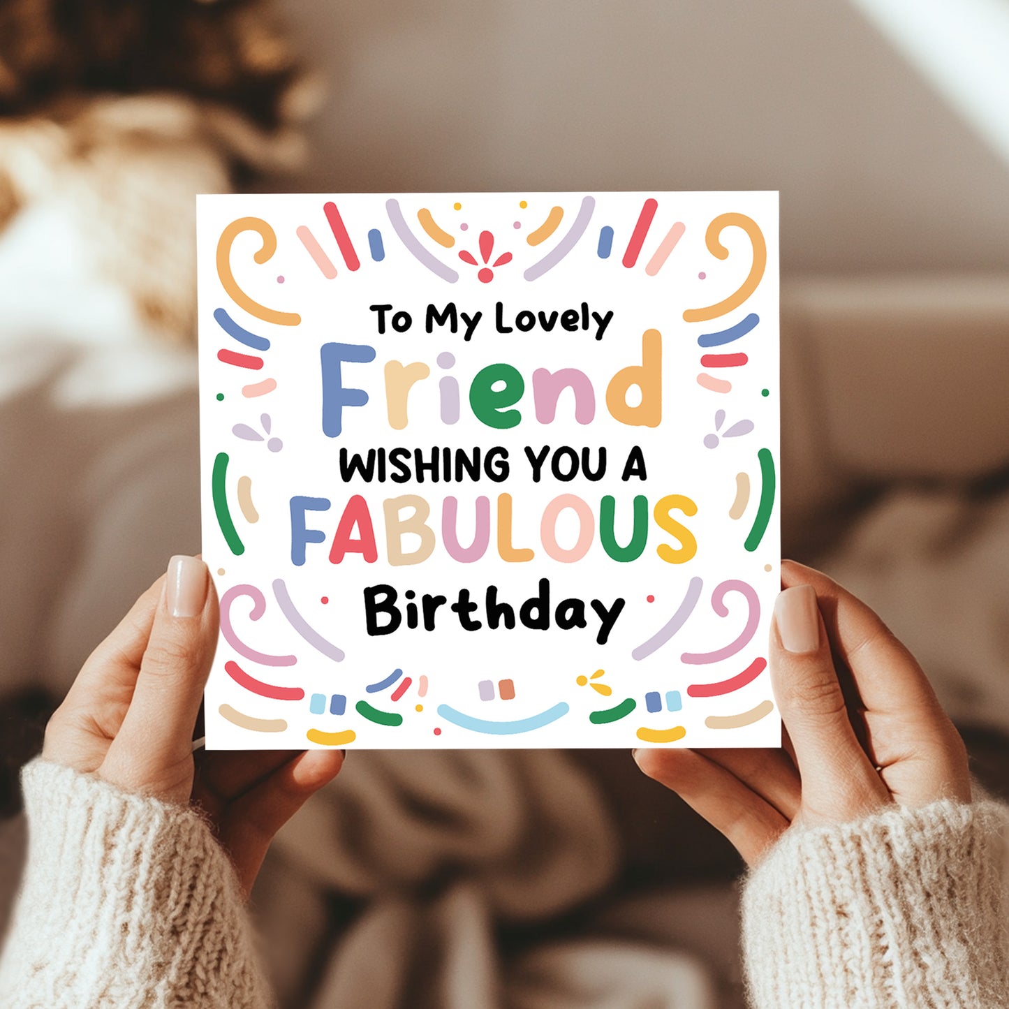 Friend Birthday Card Best Friend Birthday Card Bestie BFF