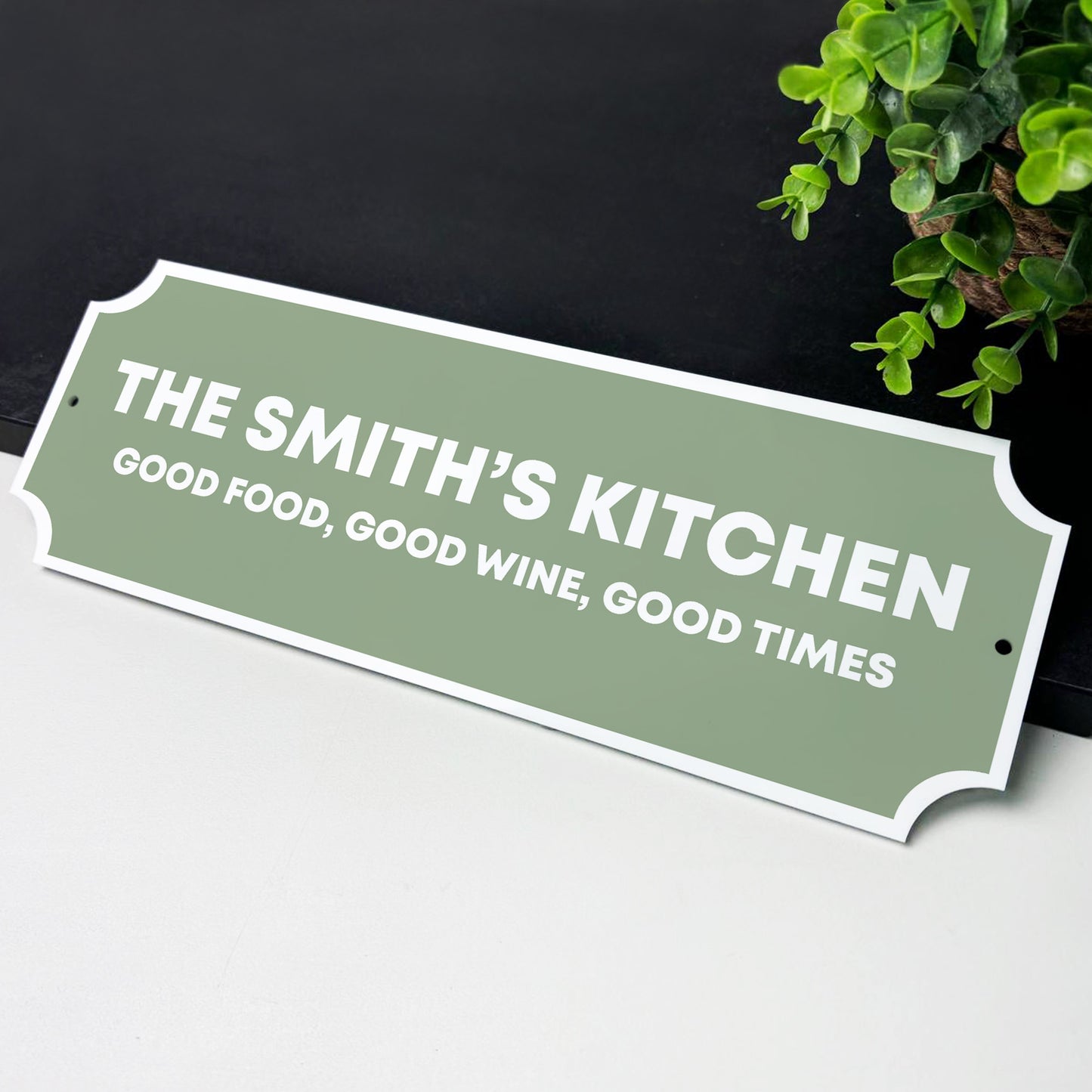 Personalised Street Sign Family Name Plaque For Kitchen