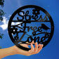 Garden Sign Stress Free Zone Outdoor Garden Shed 35x35cm