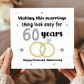 60th Wedding Anniversary Card For Husband Wife Couple