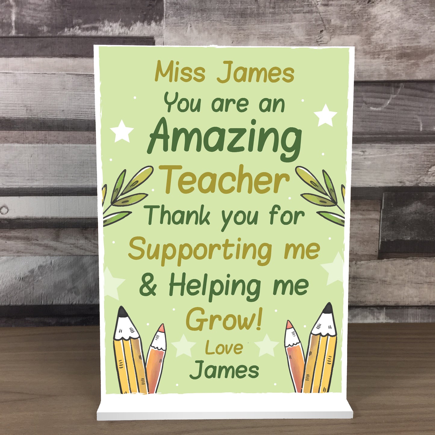 Personalised Teacher Gifts From Students Thank You For Teacher