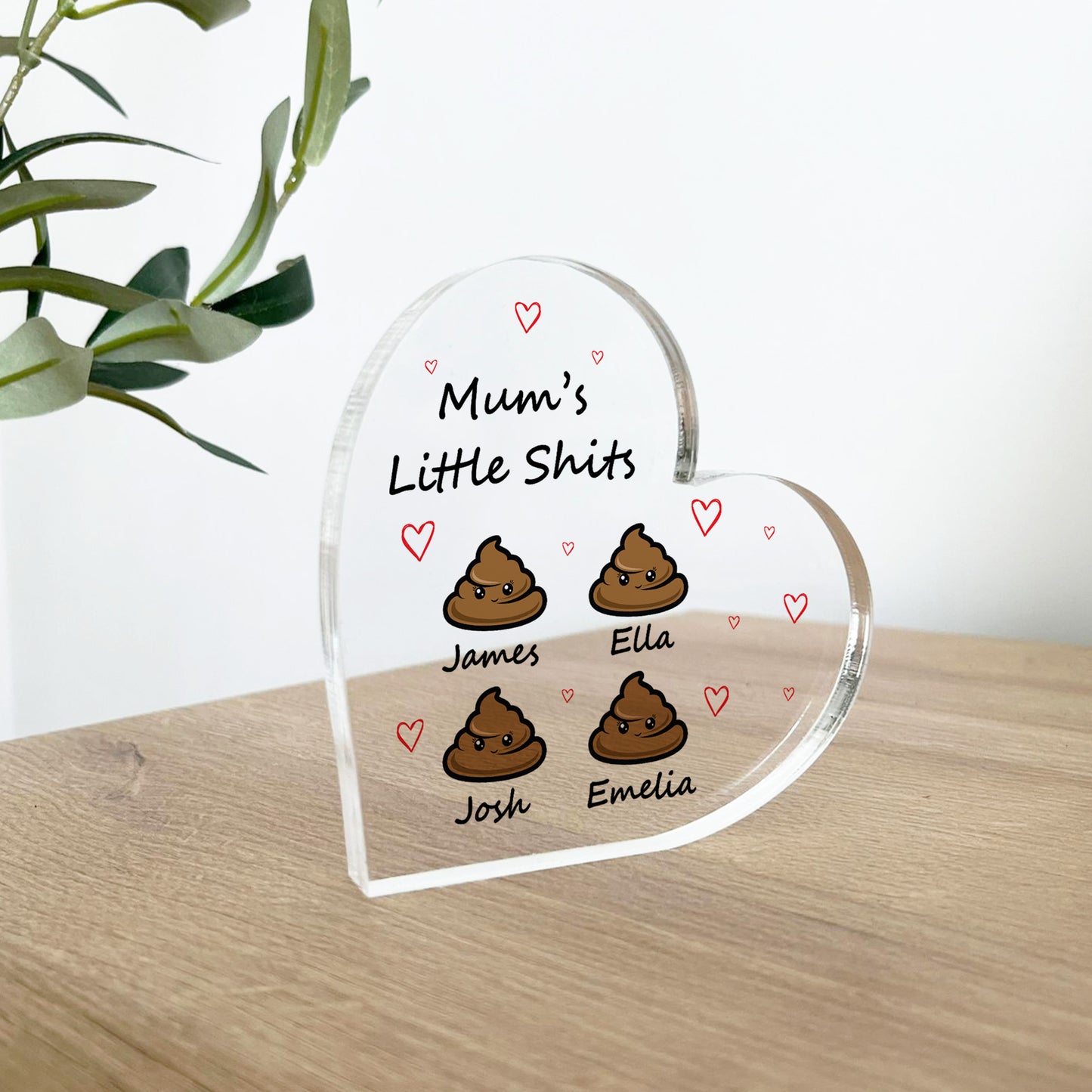 Mum Gift Personalised Birthday Gift For Mum Acrylic Heart Funny