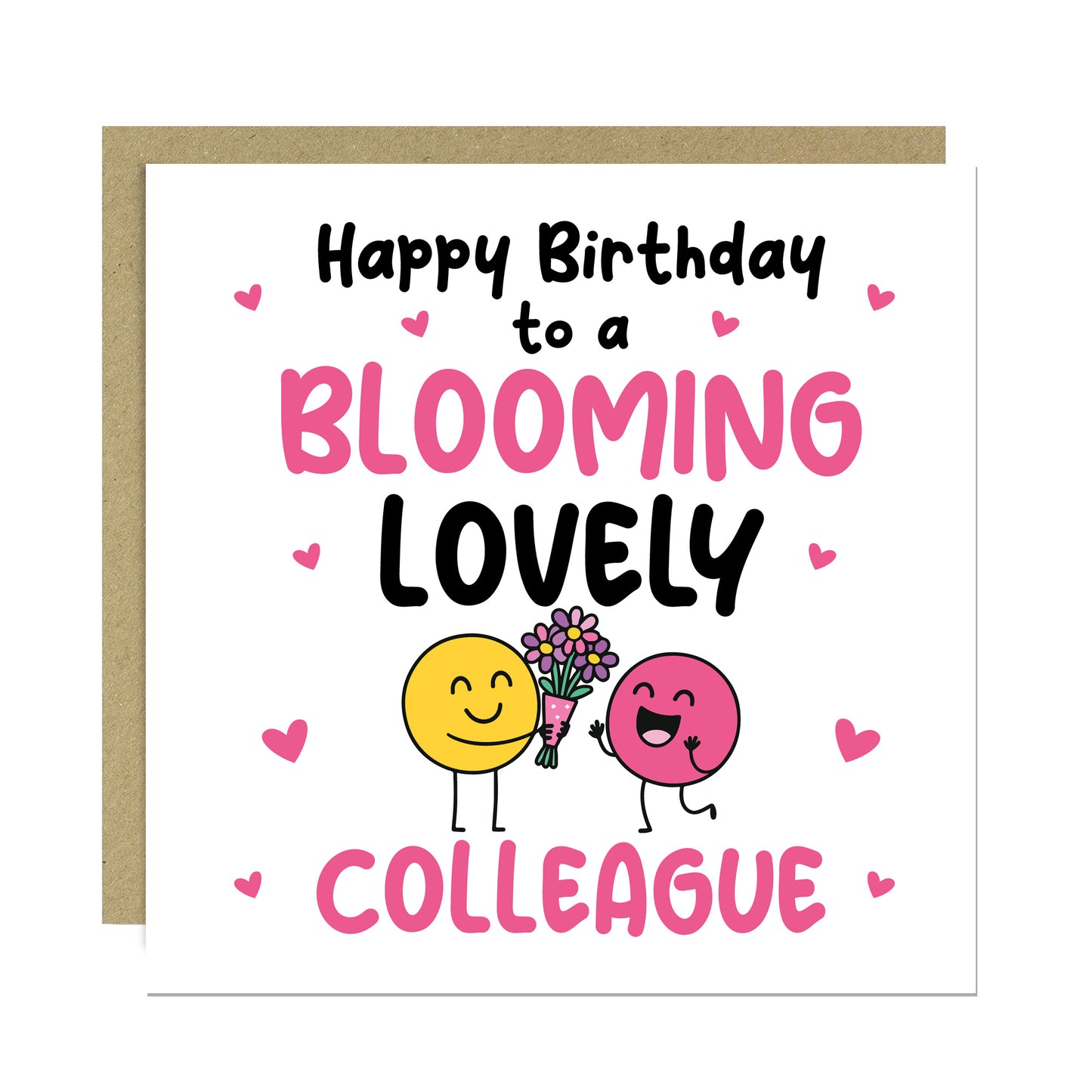 Birthday Gift For Colleague BLOOMING LOVELY COLLEAGUE Card