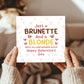 Galentines Day Card, Blonde And Brunette Best Friend Card Funny