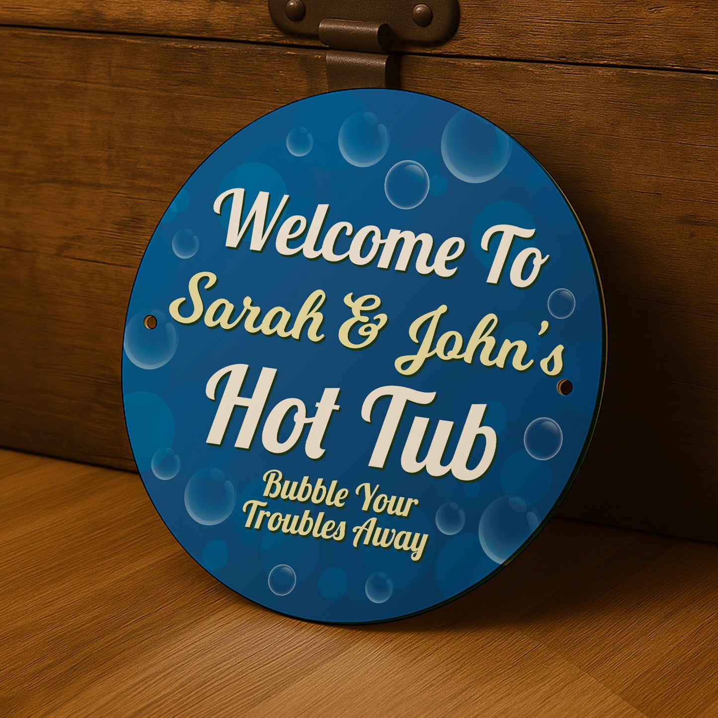 Personalised Welcome To Hot Tub Sign Wall Mounted Signs
