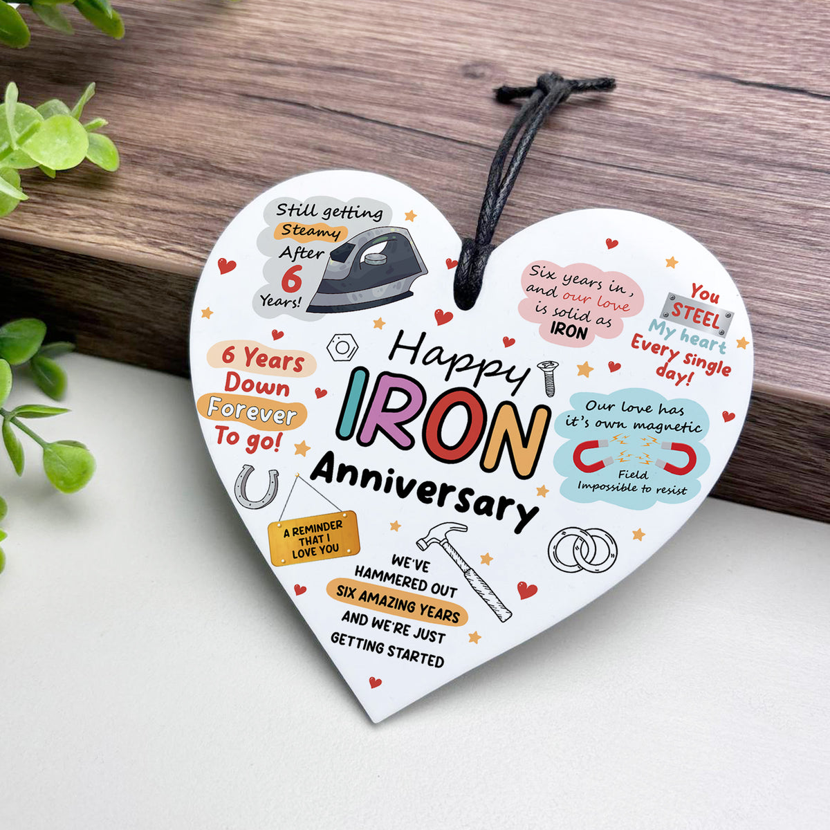 Funny 6th Anniversary Gift Wood Anniversary Gifts For Husband
