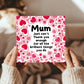 Mum Card For Birthday, Mothers Day Card With Envelope