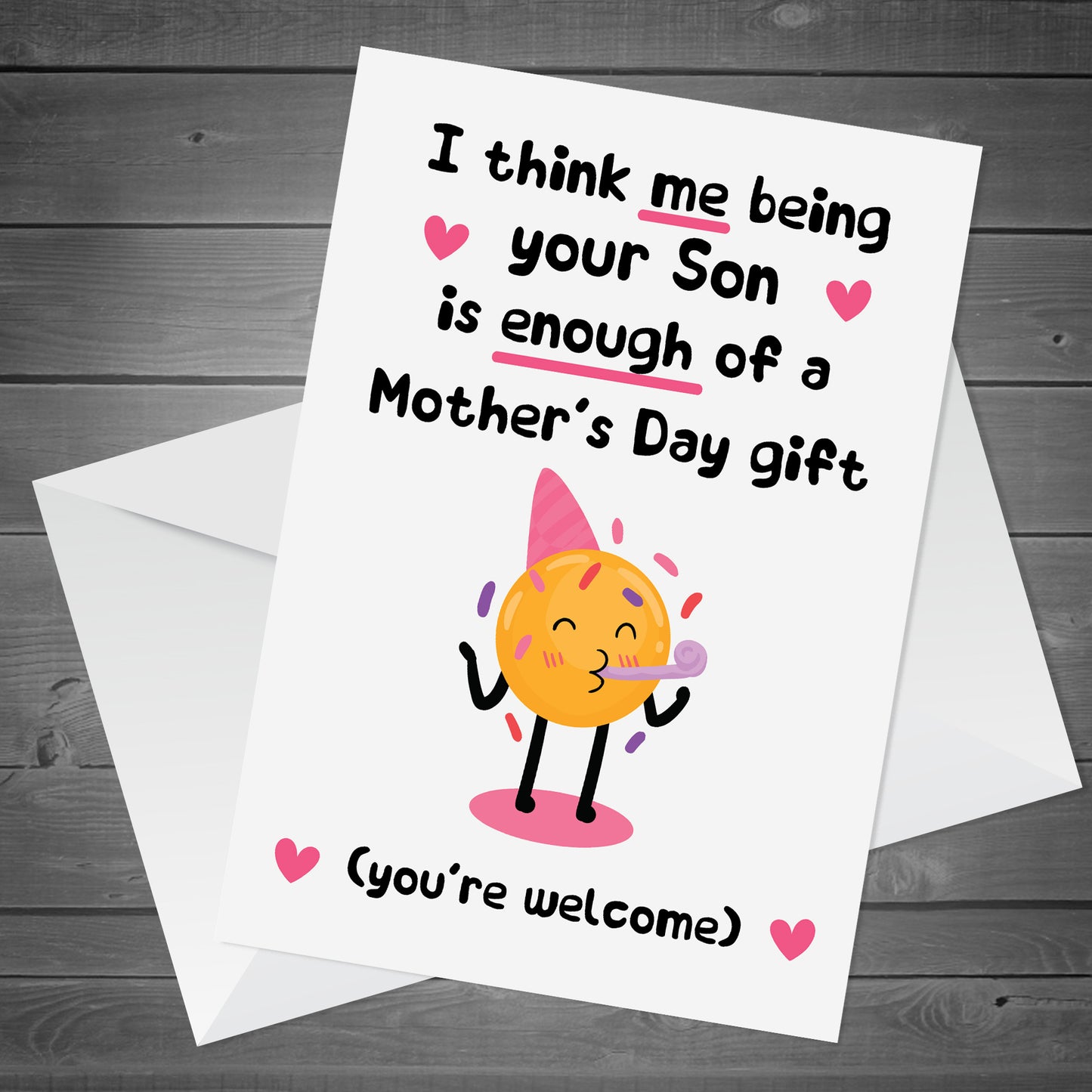 Funny Mothers Day Card For Mum Joke Mum Card Mum Card From Son
