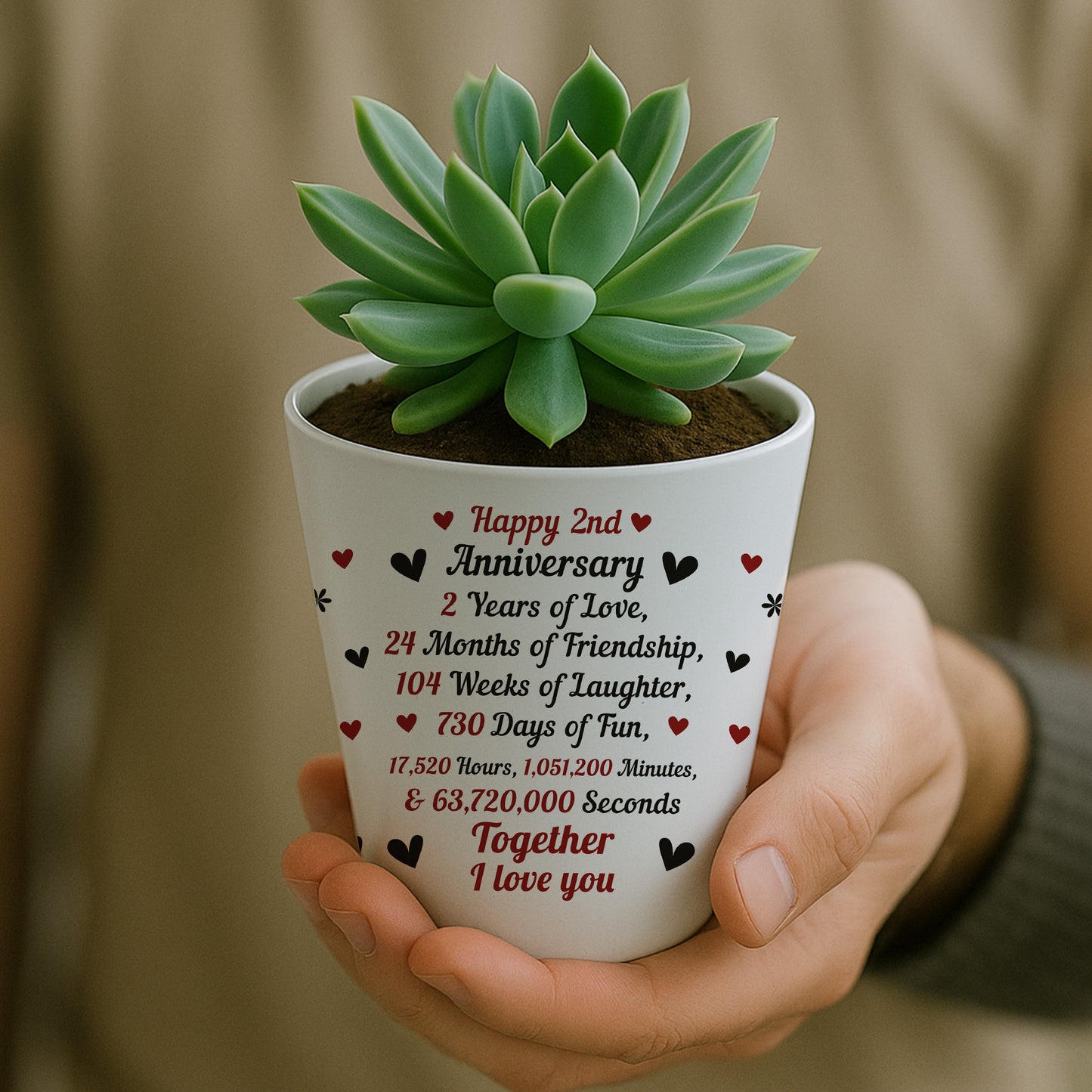 2nd Anniversary Gifts For Wife Girlfriend Boyfriend Couple Gift