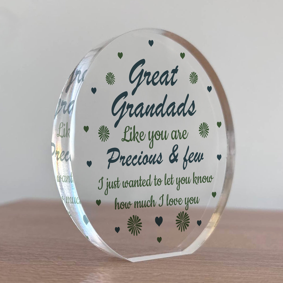 Great Grandad Gift Precious And Few Acrylic Plaque Great Grandad