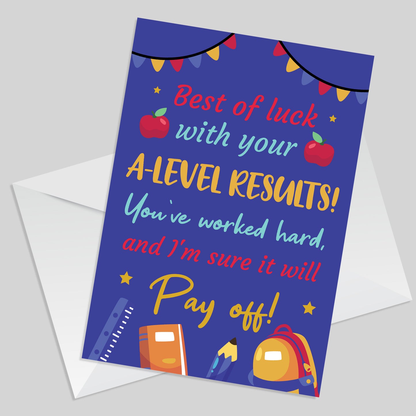 Good Luck With Your A-LEVEL RESULTS CARD For Daughter Son