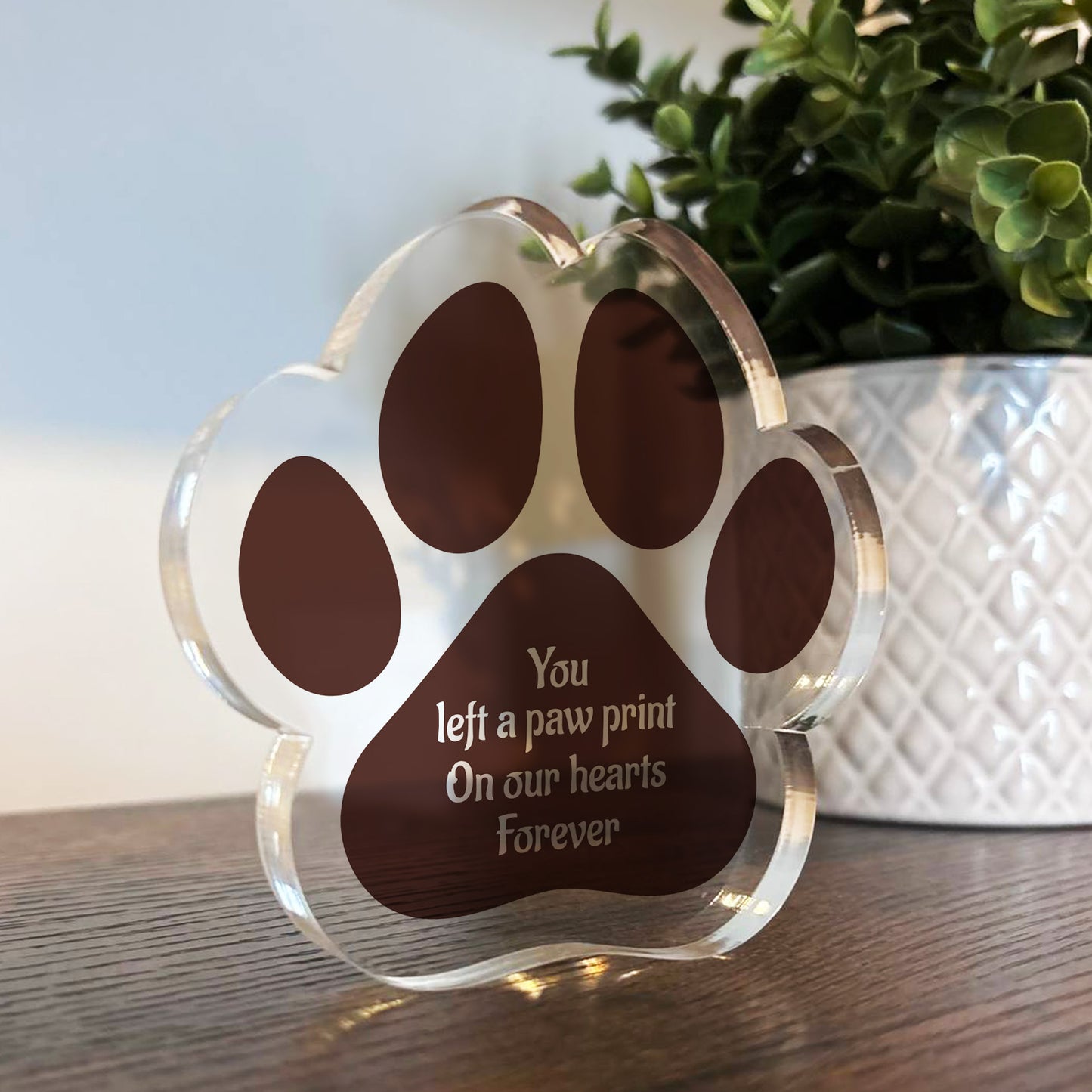 Pet Loss Gift Paw Print Gift Left Your Paw Prints Memorial