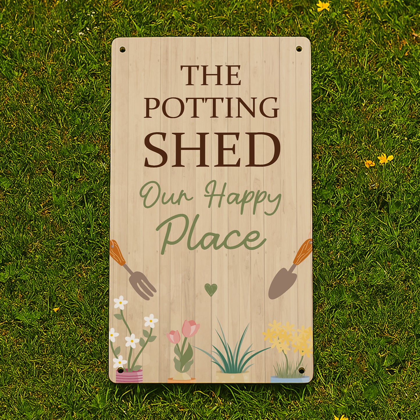 The Potting Shed Sign For Garden Summerhouse Greenhouse 22x12cm