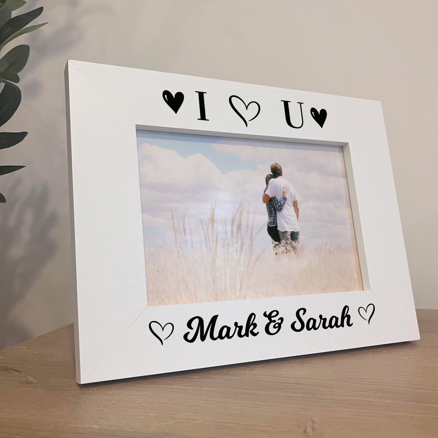 Personalised Photo Frame Gift For Valentines Anniversary