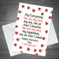 VALENTINES Day Card Husband Boyfriend Girlfriend Wife FIANCÉ