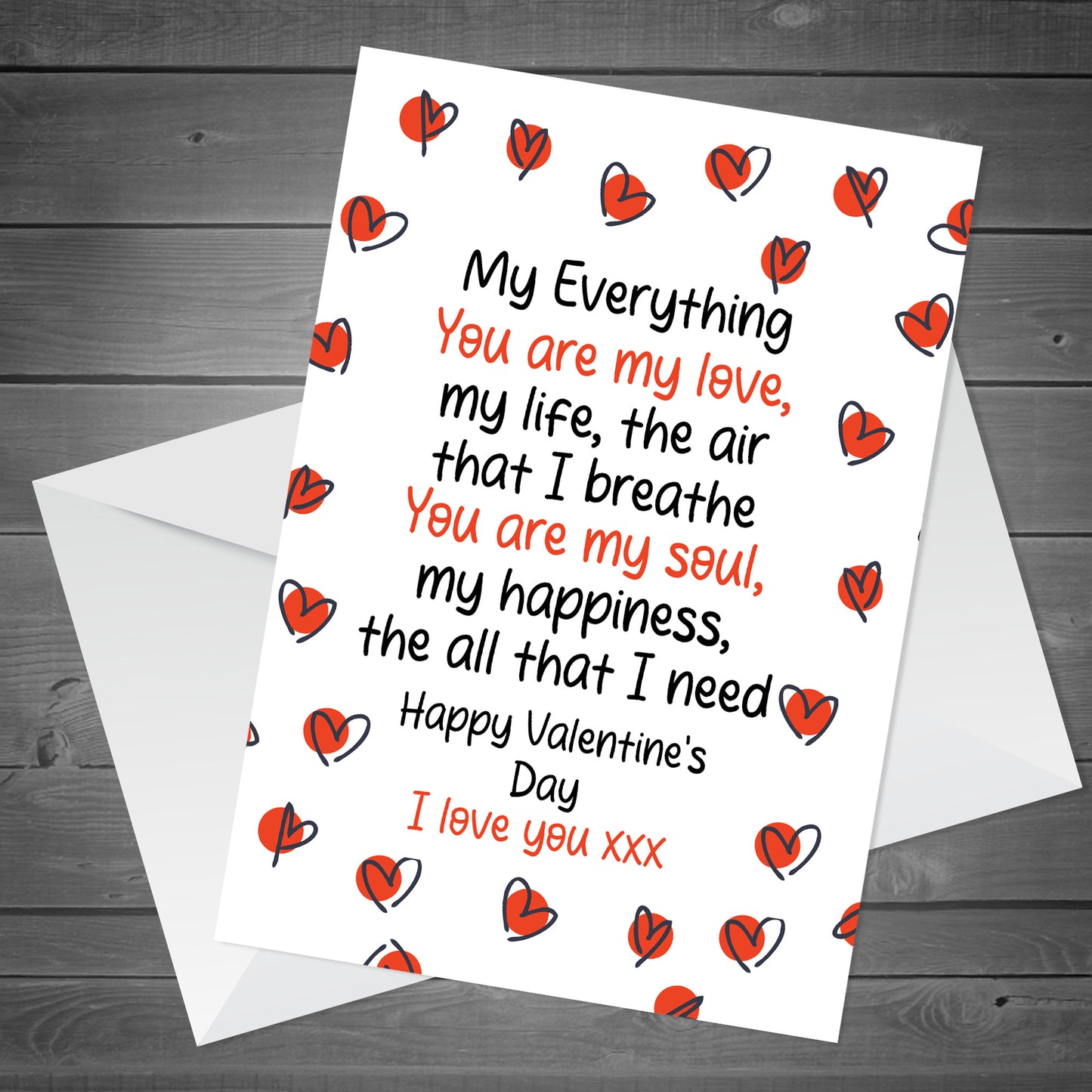 VALENTINES Day Card Husband Boyfriend Girlfriend Wife FIANCÉ