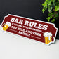 Acrylic Bar Sign Bar Rules Plaque Bar Accessories for Home Pub