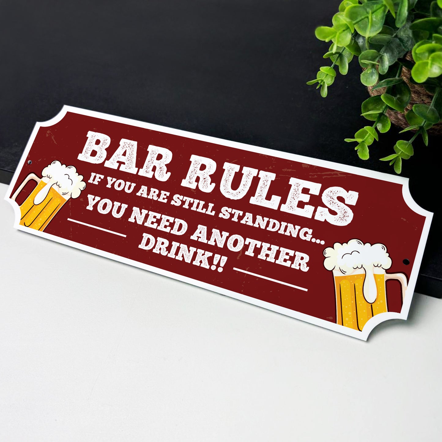 Acrylic Bar Sign Bar Rules Plaque Bar Accessories for Home Pub