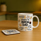Funny Dad Mug and Coaster Novelty Gift For Dad Fathers Day