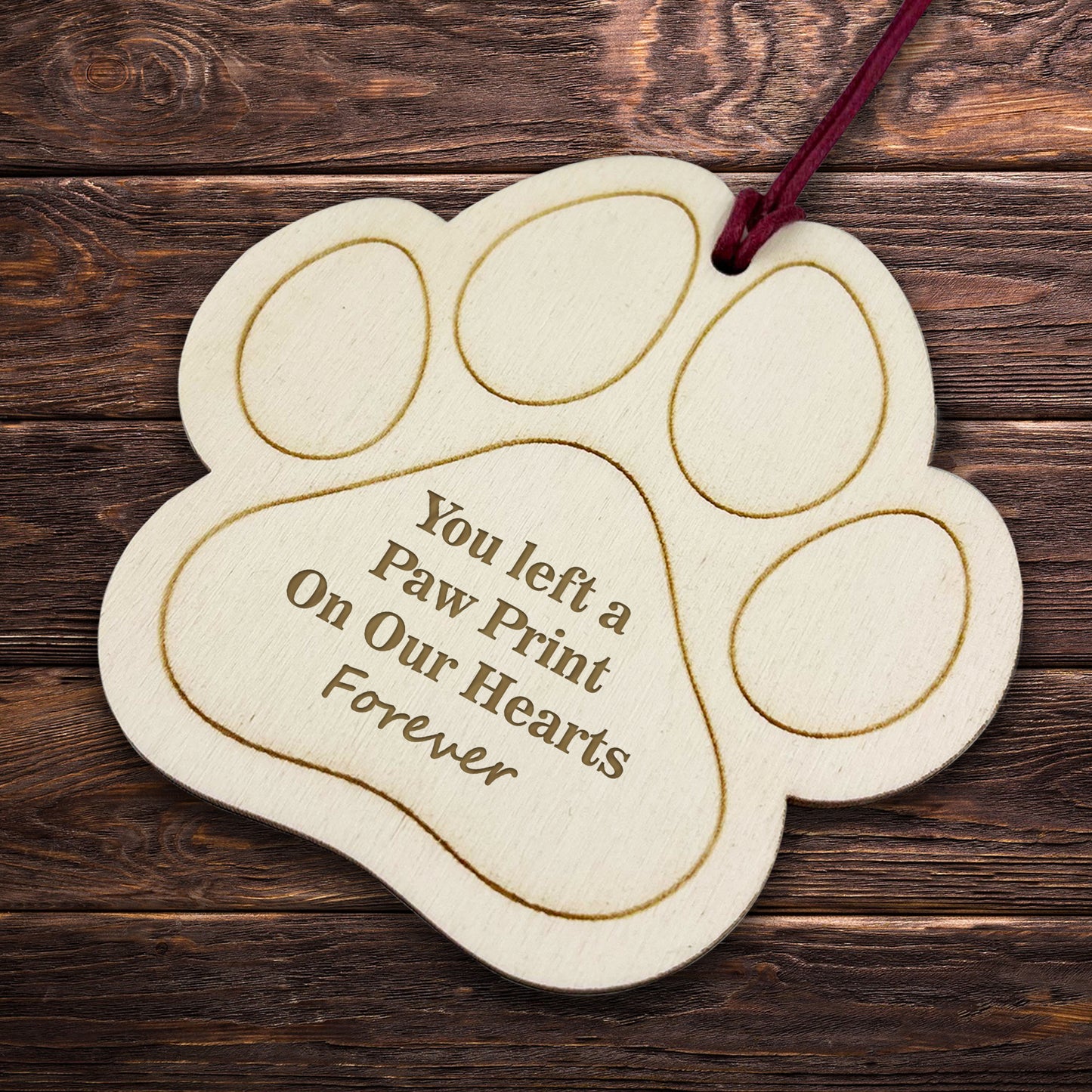 Pet Memorial Tree Decorations Engraved Christmas Bauble For Pets