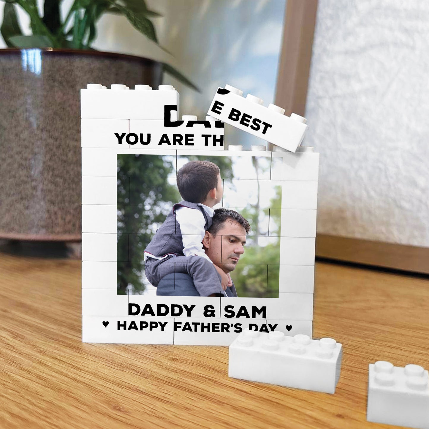 Daddy Gift Best Dad Gift Brick Photo Block Fathers Day Gift