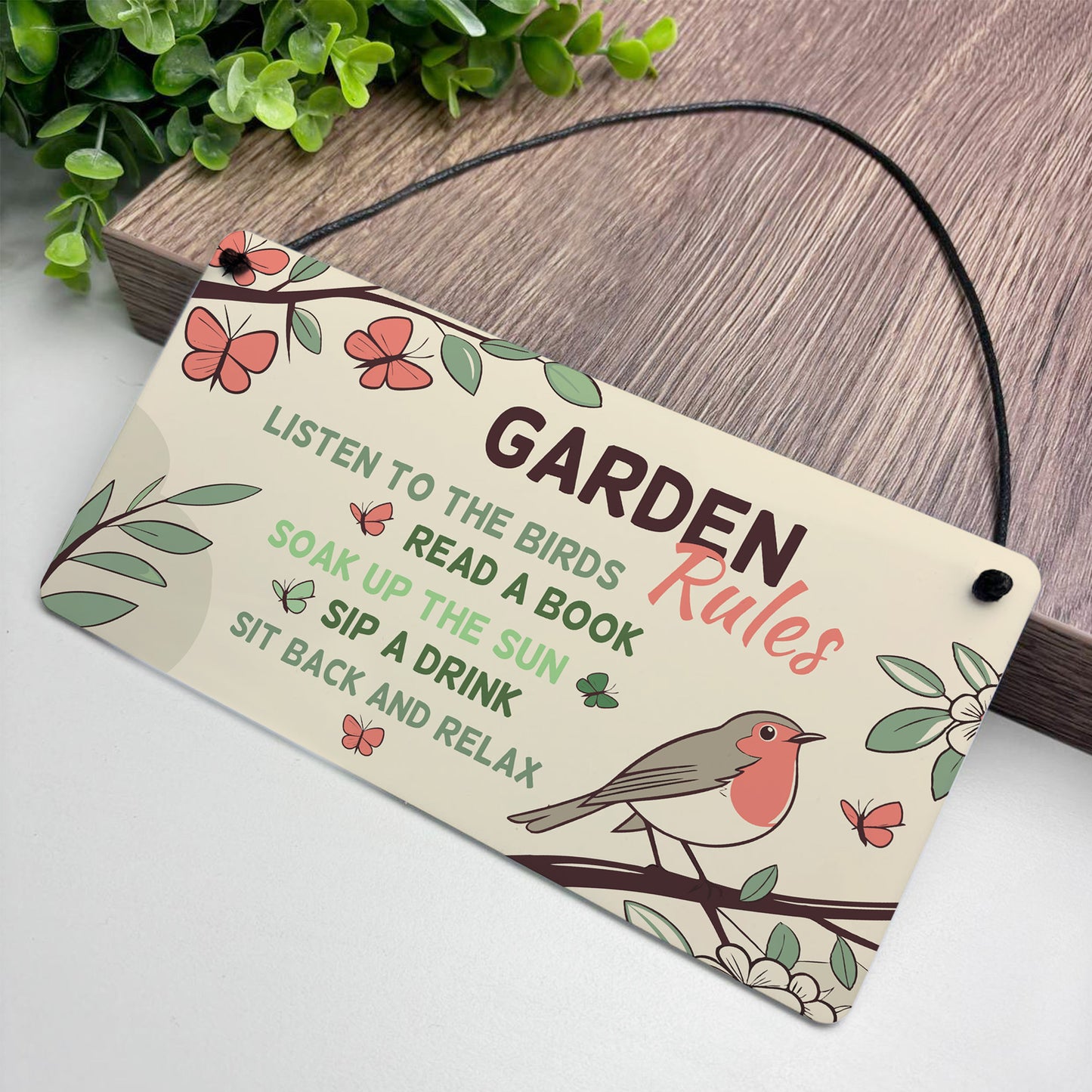 Perfect Garden Sign For Outside Hanging Garden Rules Sign