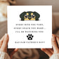 Funny Fathers Day Card From Dog Hap-paw Fathers Day Card Joke