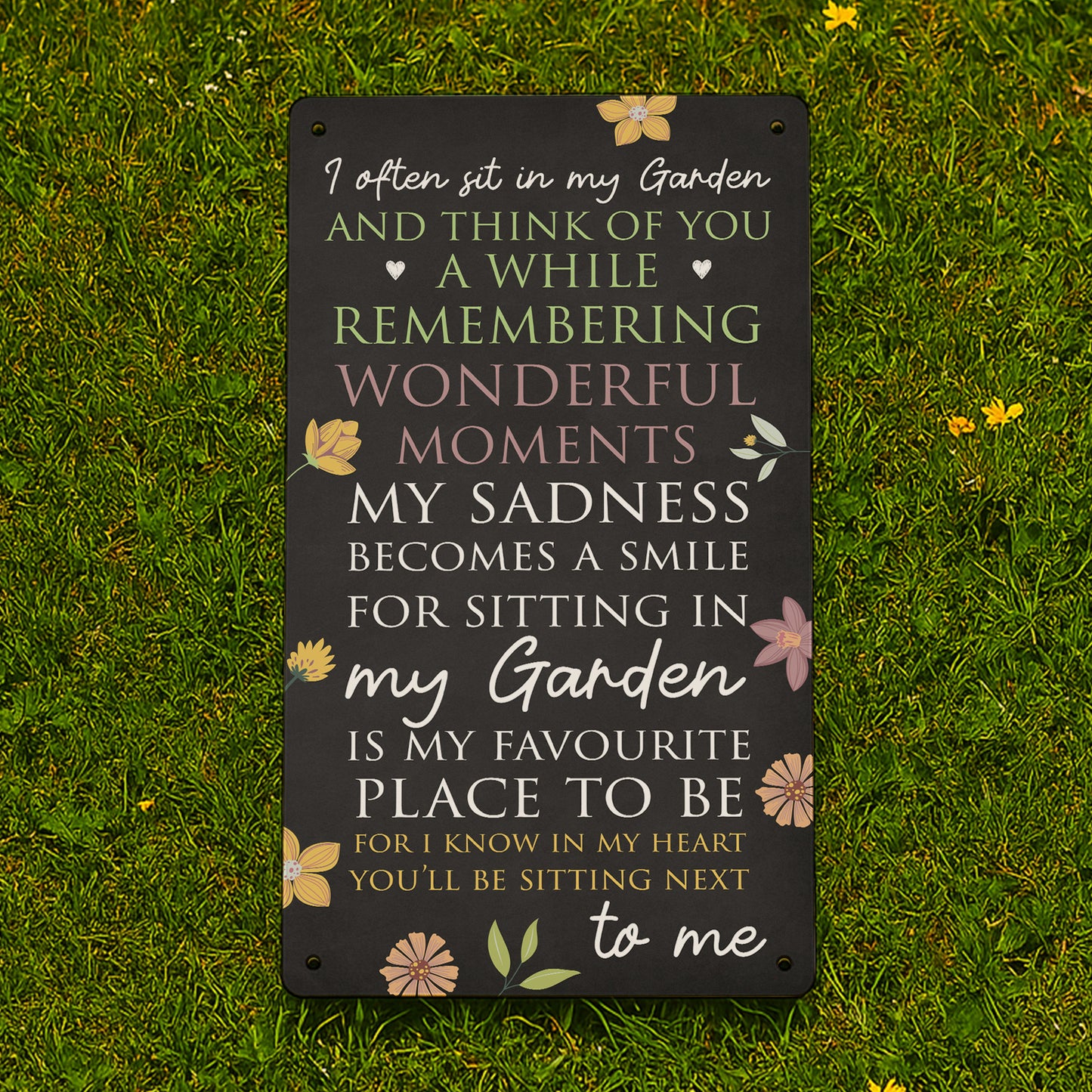 Garden Memorial Plaque For Summer House Garden Shed Sign