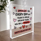 Funny Gift For Boyfriend Girlfriend Husband Wife Acrylic Block