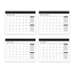 2025 Calendar Desktop Free Standing Planner Flip Spiral Bound