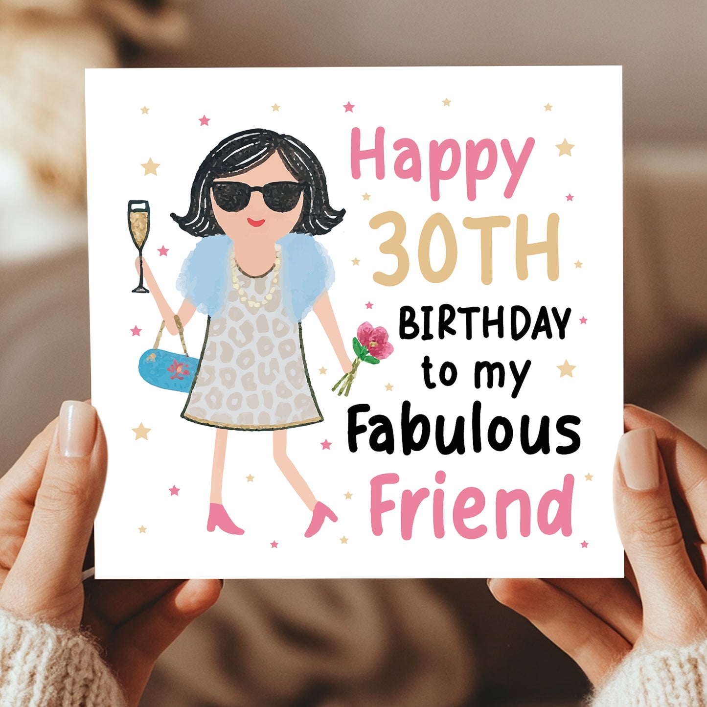 30th Birthday Card For Fabulous Friend Best Friend Card For 30th