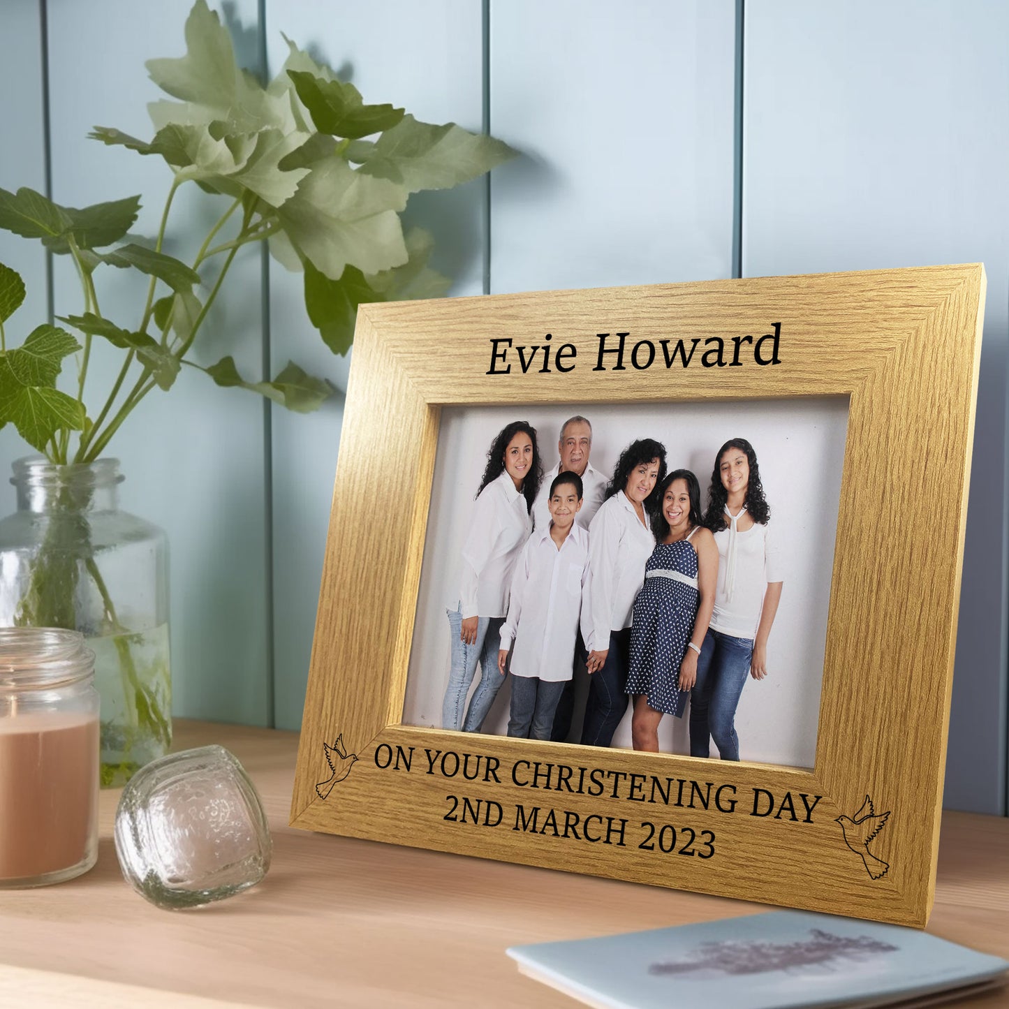 Personalised Christening Gift Photo Frame Gift For Son Daughter