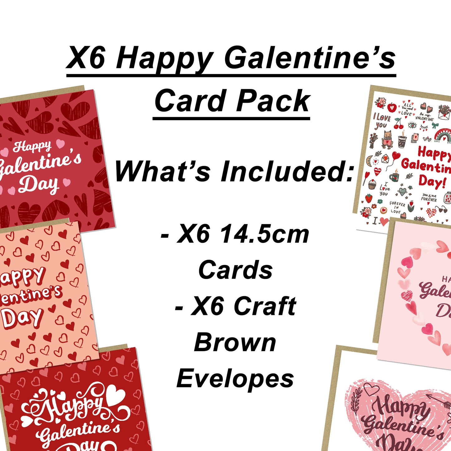 Happy Galentines Day Card Set of 6 Galentines Cards For Friends