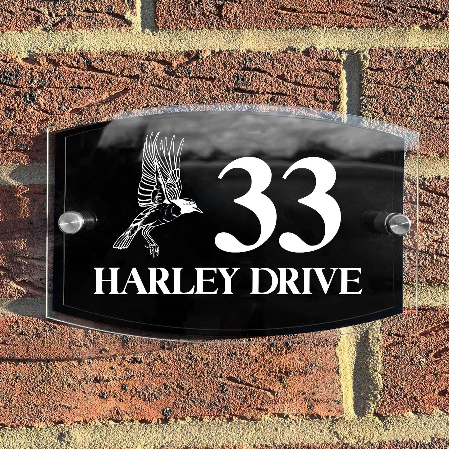 Personalised House Sign Door Number Plaque Custom Door Sign