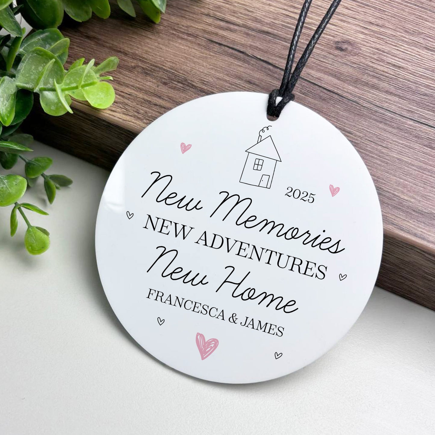 Congratulations New Home Gift Personalised Plaque For Couple