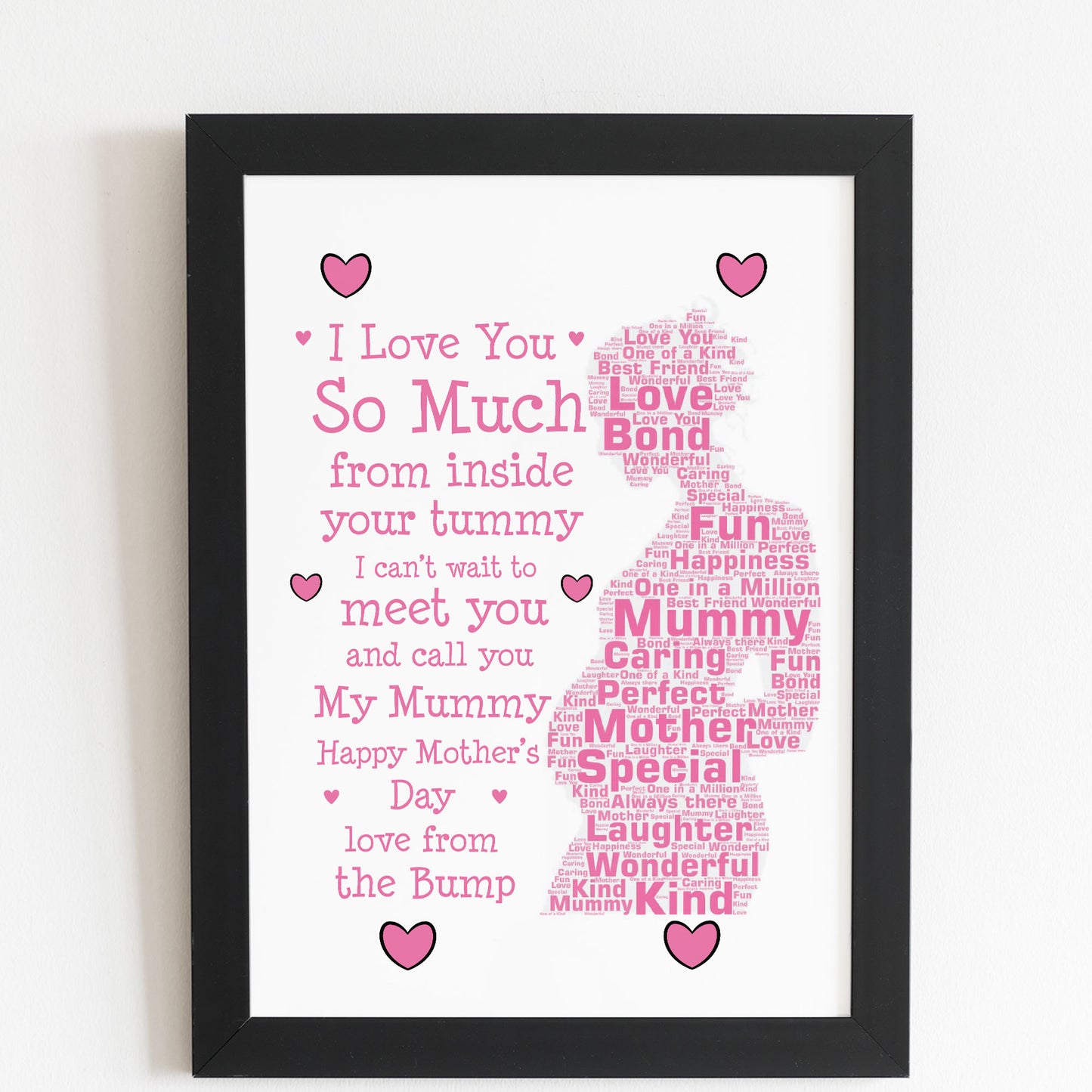 Mummy To Be Gift For Mothers Day From Bump Personalised Framed